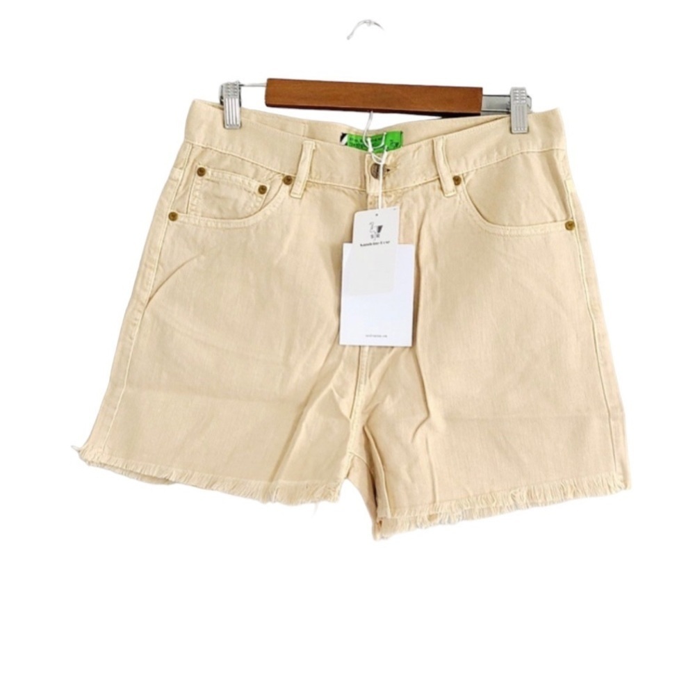 Sandrine Rose Free People Beige Zipper Pants Size 27